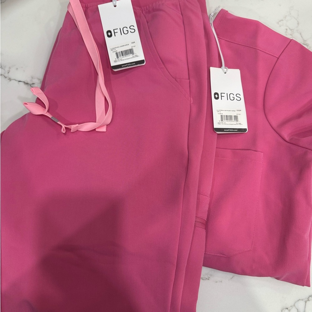 Figs Vibrant Pink Medical Scrubs
